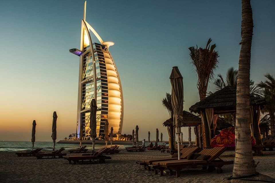 Burj Al Arab Dubai Beach Sand Hotel Architecture