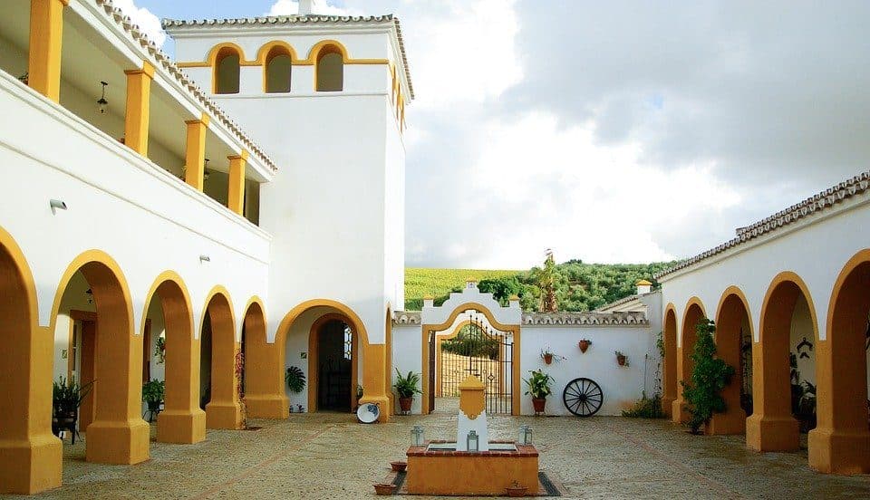 Andalusia Spain Hacienda Architecture Patio
